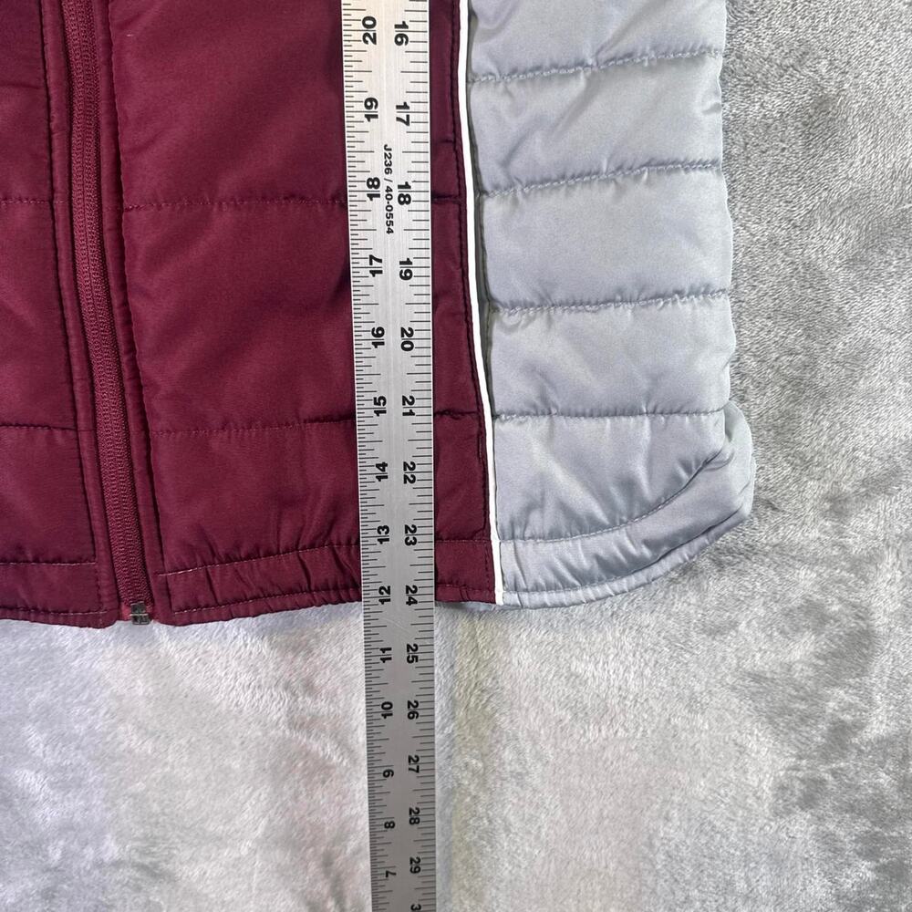 G3 University of Montana Grizzlies Puffer Vest Maroon Gray Full Zip NCAA - Picture 7 of 8